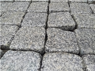 Ukrainian Granite White House Split-Tumbled  Cubes
