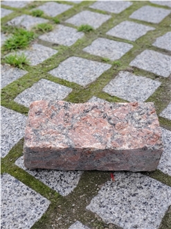 Ukrainian Red Crystal Granite Split Wall Stone Bricks