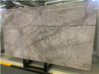 Grey Turkey Silver River Marble Slabs For Flooring