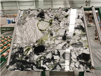 Ice Green Marble,Cold Jade Marble Slabs,White Beauty Marble