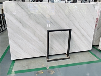 Polished Guangxi White Marble Slabs For Wall And Floor