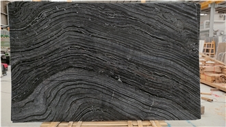Zebra Black Wooden Marble,Ancient Wood Grain Marble Slabs