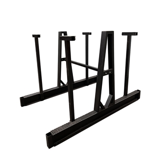 H Steel A Frame Storage Racks With Safety Pole Double Sided