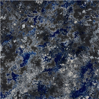 Ocean Blue Granite Look Quartz Slabs
