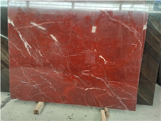 Italy Diaspro Rosso Red Jasper Marble Slabs For Engineering