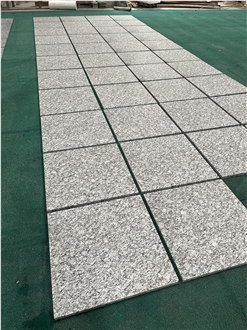 China Sea Wave Flower Granite Tiles Flamed For Paving