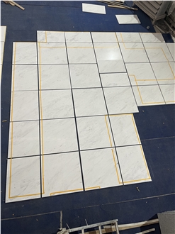 Greece Ariston White Marble Tiles Polished For Indoor Floor