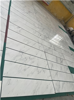 Polsihed White Marble Wall Tiles For Indoor Use