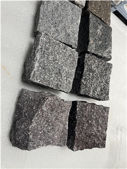 Porphyry Floor Paving Tiles Natural Split  Cubes Stone