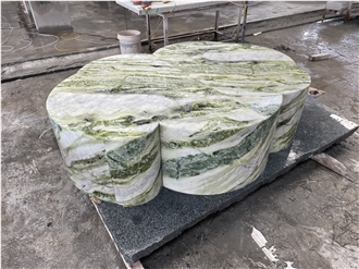 River Jade Marble Coffee Table For Bar Use