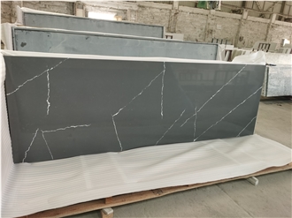 Calacatta Grey Kitchen Artificial Stone Prefab Countertop