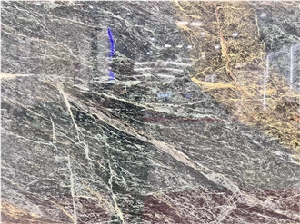 Big Variegated Green Natural Stone Marble Slabs For Home
