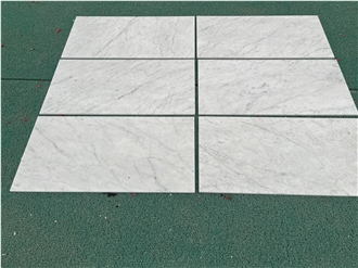 Carrara White 10Mm Marble Tiles For Bathroom Wall And Flooring