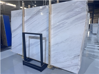 Greece White Volakas Marble Slabs For Wall Flooring Tile