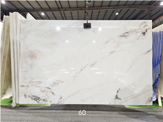 High Quality Natural Stone Oyster White Marble Slabs