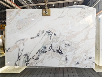 High Quality Natural Stone Oyster White Marble Slabs