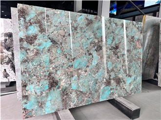 Luxury Brazil Amazon Green Quartzite Slabs For Wall Decor