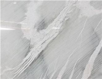 Picasso White Natural Marble Stone Slab Tiles