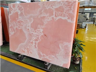 Pink Onyx Backsplash Tiles
