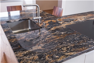 Magma Gold Granite Kitchen Countertop