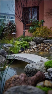 Gray Granite Garden Design Stone Bridges