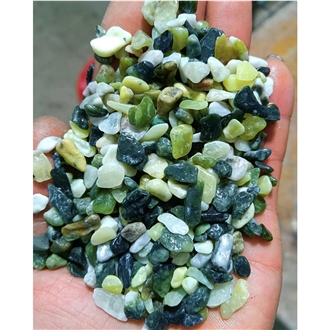 Light Green Jade Pebble Stone Chips 3-5Mm