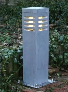 China Blue Stone Lamp Standard