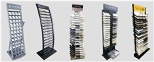 Quartz Stone Display Solution Metal Display Rack