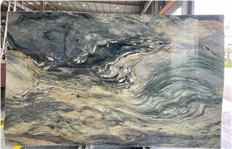 Fusion Blue Quartzite Slabs For Background Walls