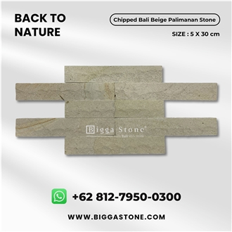 Bali Beige Paalimanan Chipped Stone Tiles