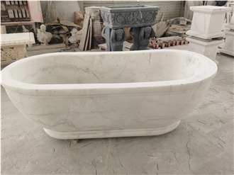 White Marble Bathtub