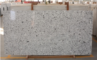 Oyster White Quartz Quartz Slabs For Flooring Wall