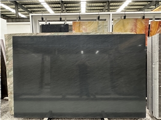 Black Vermont Quartzite Slab For Floor