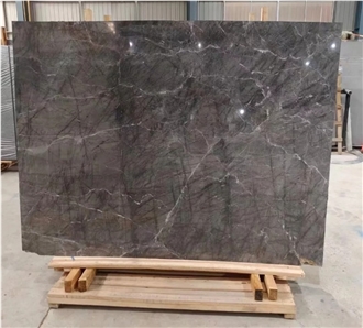 Grey Stone Polished Grigio Carnico Marble Slab For Tiles