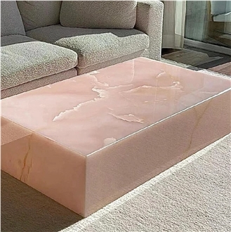 Italian Pink Onyx Marble Slabs For Wall