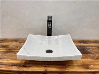 Various Design Bathroom White Marble Wash Basin