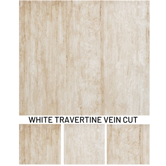 White Travertine - Light Travertine  Slabs