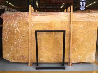 China Kellen Gold Marble Slabs Golden Stone Floor Use