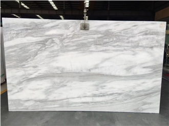 China Venato White Marble Slab Tiles Indoor Floor Use