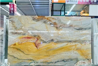 Evora Gold Quartzite Slabs Giallo Macaubas Quartzite Slabs