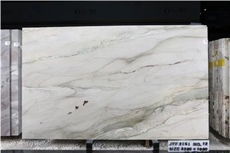 Luce Di Luna Quartzite Slabs Moonlight White Macaubas Tile