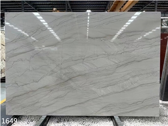 Mont Blanc Quartzite Slabs Montblanc White Stone Tile