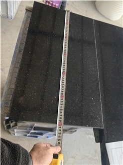 Goldtop Black Galaxy Granite  Tiles