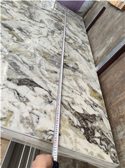 GOLDTOP Green Villa Project Cold Emerald Marble Slabs