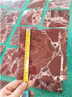 Rosso Lepanto Marble Italy Red Natural Stone Slab Tiles