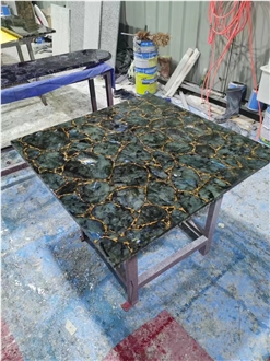 Labradorite Blue Gemstone Table Top