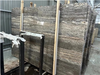 Iran Silver Grey Color Travertine Tiles