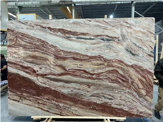 Monica Red Marble Polish Interior Marble Slabs