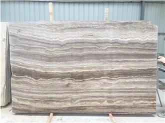Silver Grey Travertine Honed Slabs