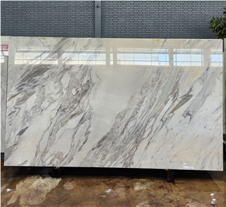 Tornado Crystalline White Marble Slabs